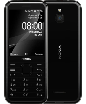Nokia 8000 4G Single-SIM onyx black