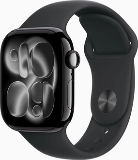 Apple Watch Series 11 (GPS + cellular) 42mm aluminium diamond black with sport wristlet M/L black