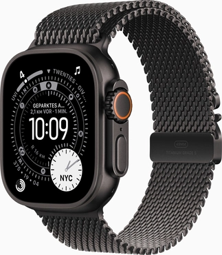 Apple Watch Ultra 3 black with Milainaise-Wristlet Small black