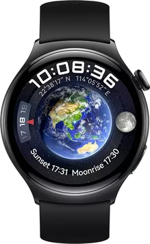 Huawei Watch 4 Black Fluoroelastomer strap