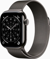 Apple Watch Series 11 (GPS + cellular) 42mm Titan slate with Milanaise-Wristlet slate