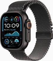 Apple Watch Ultra 2 black with Milanaise-Wristlet Medium black