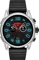 Diesel On Full Guard 2.5 silver/black with leather bracelet black