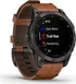 Garmin epix 2 Sapphire black titanium/chestnut leather