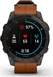 Garmin epix 2 Sapphire black titanium/chestnut leather
