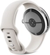 Google pixel Watch 4 (LTE) 45mm polished Silver with sport wristlet Porcelain