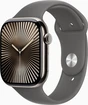 Apple Watch Series 10 (GPS + cellular) 46mm Titan nature with sport wristlet S/M stone grey