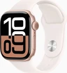 Apple Watch Series 10 (GPS + cellular) 42mm aluminium rose gold with sport wristlet S/M blassrosa