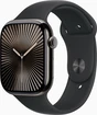 Apple Watch Series 10 (GPS + cellular) 46mm Titan slate with sport wristlet S/M black