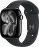 Apple Watch Series 11 (GPS) 46mm aluminium diamond black with sport wristlet M/L black