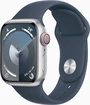 Apple Watch Series 9 (GPS + cellular) 41mm aluminium silver with sport wristlet S/M sturmblau
