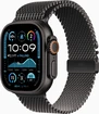 Apple Watch Ultra 2 black with Milanaise-Wristlet Large black