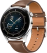 Huawei Watch 3 Classic silver with leather bracelet brown
