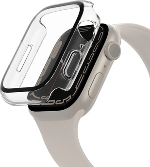 Belkin ScreenForce antimicrobial TemperedCurve 2-in-1-display protection with protection rim для Apple Watch (44mm/45mm) прозорий