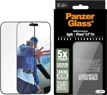 PanzerGlass Ceramic Screen Protector ultra wide Fit для Apple iPhone 16 Pro Max