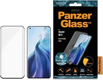 PanzerGlass Curved edges case Friendly AntiBacterial для Xiaomi Mi 11 чорний
