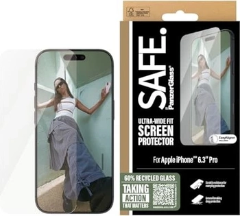 PanzerGlass Safe Screen Protector ultra wide Fit для Apple iPhone 16 Pro