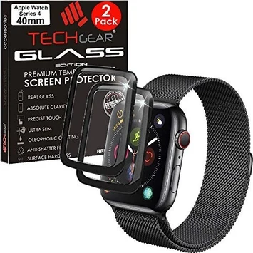 Techgear bulletproof glass для Apple Watch Series 4 40mm black