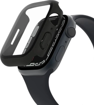 Belkin ScreenForce antimicrobial TemperedCurve 2-in-1-display protection with protection rim для Apple Watch (44mm/45mm) чорний