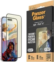 PanzerGlass Eyecare Screen Protection ultra wide Fit with EasyAligner для Apple iPhone 15