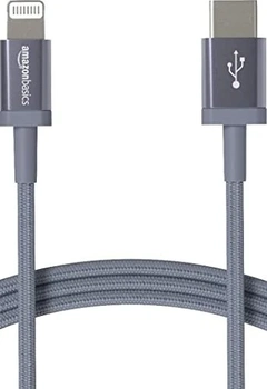 AmazonBasics USB-C-on-Lightning кабель 1.82m grey