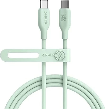Anker 543 USB-C to USB-C кабель (bio-Based) 1.8m green
