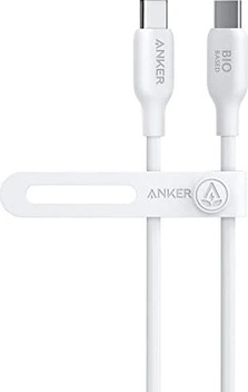 Anker 543 USB-C to USB-C кабель (bio-Based) 0.9m white