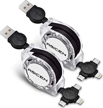 Asicen 3-in-1 Multi USB кабель для зарядки 1.0m black