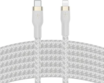 Belkin BoostCharge Pro Flex USB-C/Lightning cable 3.0m white