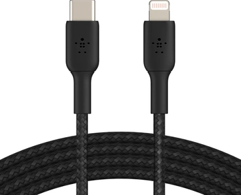 Belkin BoostCharge Braided USB-C to Lightning кабель 2.0m black