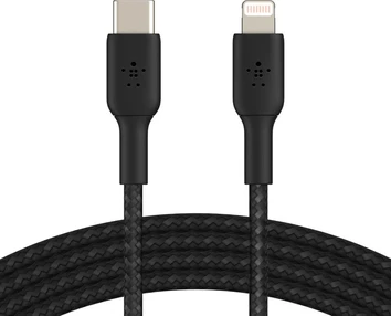 Belkin BoostCharge Braided USB-C to Lightning кабель 1.0m black