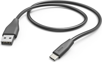 Hama кабель для зарядки USB-A/USB-C 1.5m black