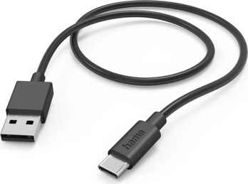 Hama кабель для зарядки USB-A/USB-C 1m black