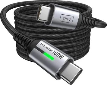 INIU USB-C to USB-C cable 100W 2m black