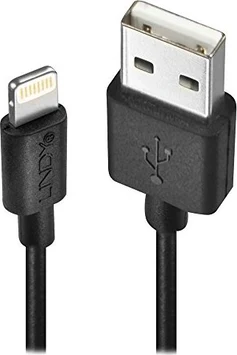 Lindy 0.5m USB type A an Lightning cable black