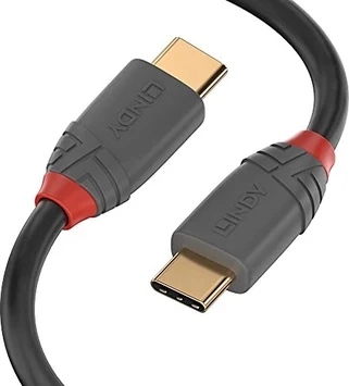 Lindy 1m USB 2.0 type C cable 3A Anthra Line