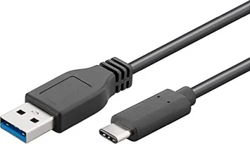 Manhattan Hi-Speed USB-C connection cable USB 2.0 type-A-plug - type-C-plug 480Mbps 1m black