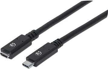 Manhattan SuperSpeed+ USB-C extension кабель 0.5m black