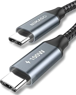 Nimaso USB-C to USB-C кабель 100W 1m black
