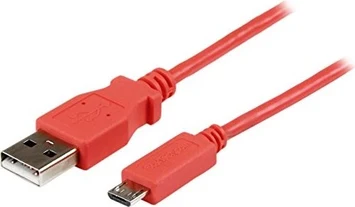 StarTech 1m Micro USB charging cable for Android Smartphones and Tablets - USB A on Micro B pink