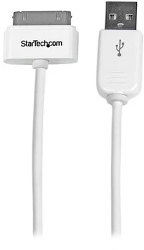 StarTech 30-Pin/USB-adapter cable, white 1m