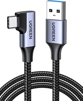 Ugreen Right Angle USB-C cable 3.0 Charger cable almost Charging 5Gbps 1m black