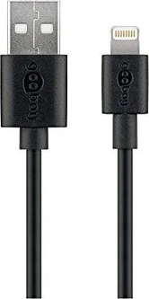 Wentronic Goobay Lightning/USB-A charging and sync кабель 0.5m black