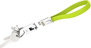 XLayer Key cable Colour Line USB-A/micro USB-B 0.2m green