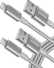 Anker Premium нейлоновий Lightning 1.80m silver