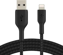 Belkin BoostCharge Braided USB-A to Lightning 3.0m black