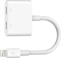 Belkin Lightning audio + Charge RockStar adapter cable 0.15m white