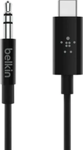 Belkin RockStar 3.5mm audio кабель with USB-C-plug 0.9m black