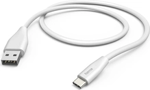 Hama кабель для зарядки USB-A/USB-C 1.5m white