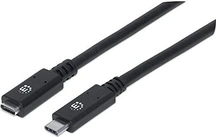 Manhattan SuperSpeed+ USB-C extension кабель 0.5m black